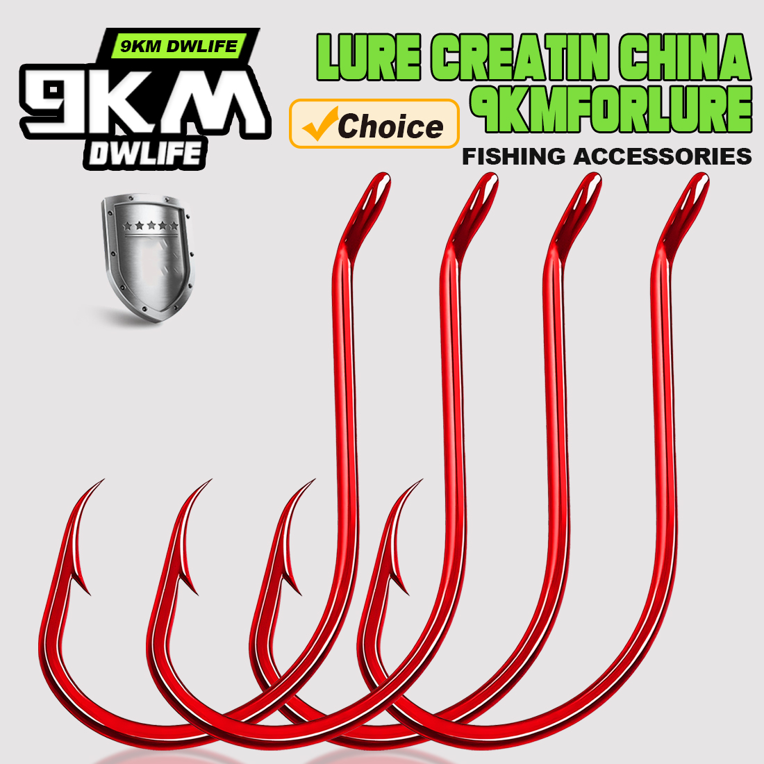 Fishing Hook Circle - 9KM 100 Adet Ahtapot Kanca Kırmızı