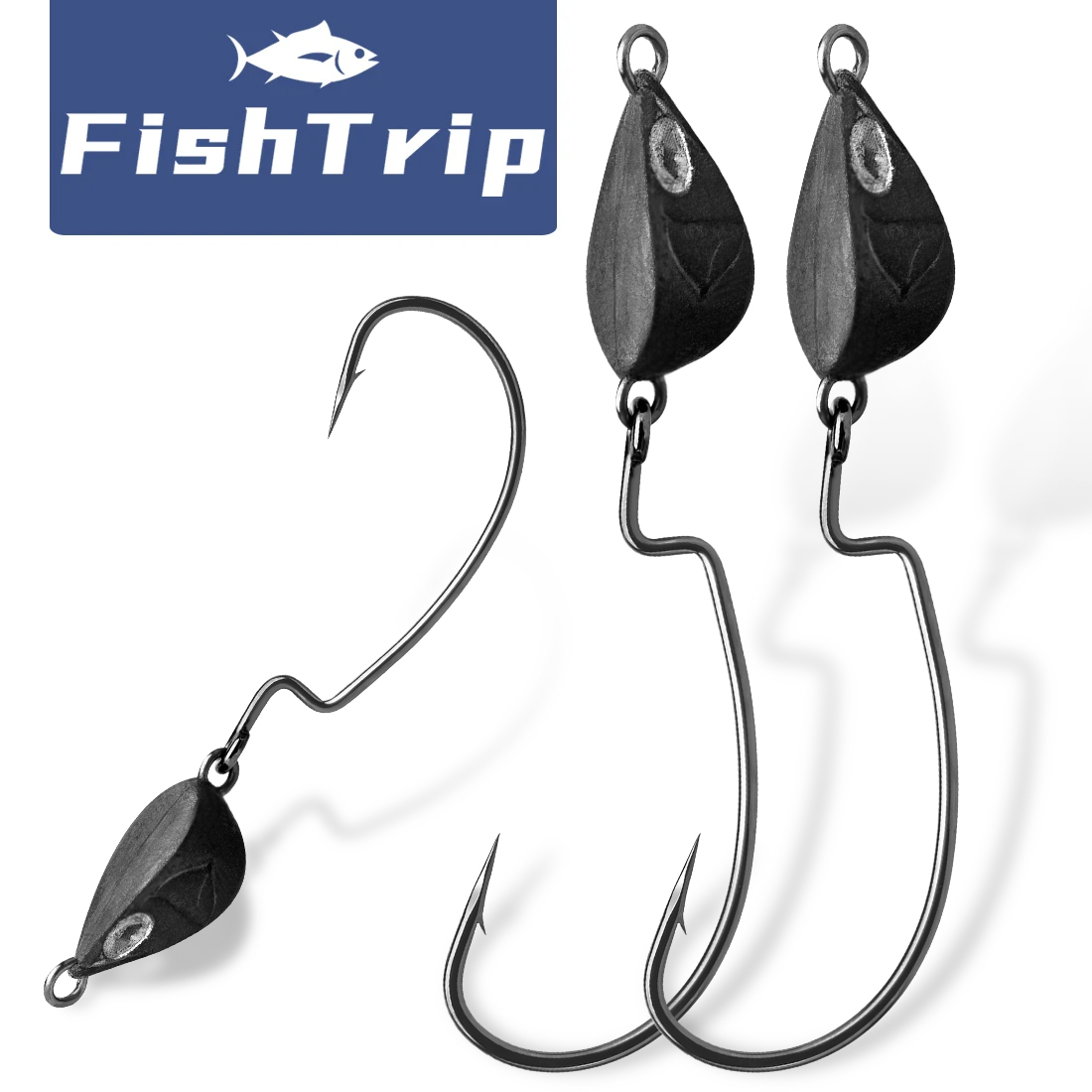 Fishing Hook Weedless - FishTrip 10 Adet Jig Kafa Balıkçılık