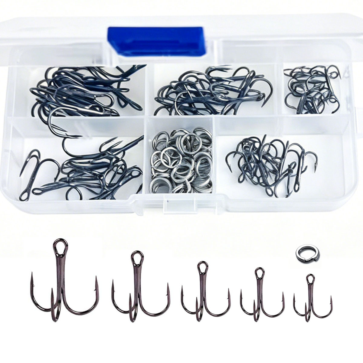 Fishing Hook Circle - 50/100 adet/kutu Balıkçılık Üçlü İğne Seti