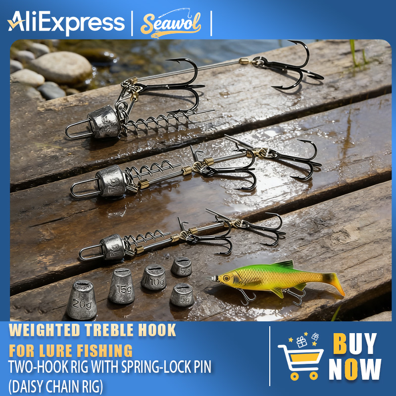 Fishing Hook Treble - Balıkçılık Kancası Takımları Çelik Lider İğneler,