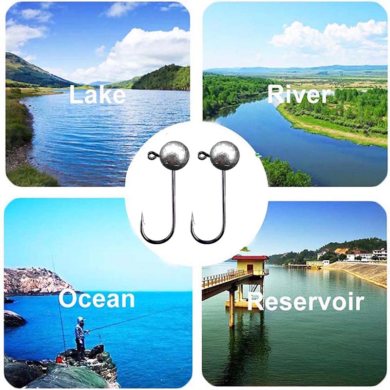 10 adet/grup Jig Kafa Balıkçıl - Fishing Hook Offset incelemesi ve fiyatı