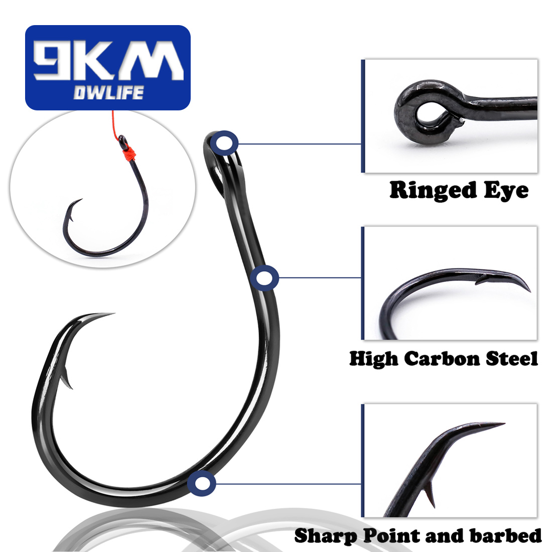 9KM 25-50 Adet Sıralı Geniş Ar - Fishing Hook Circle incelemesi ve fiyatı