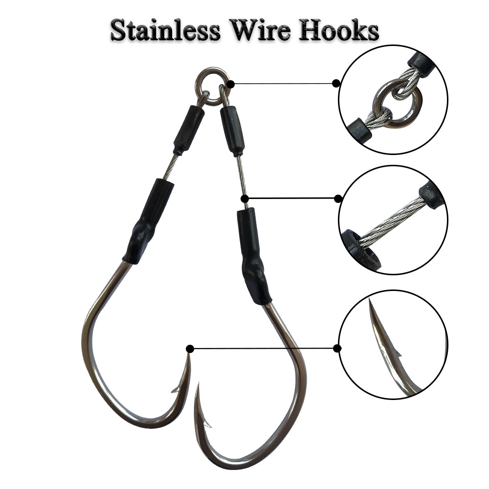 2 çift/torba yavaş hızlı Jig k - Fishing Hook Assortment incelemesi ve fiyatı