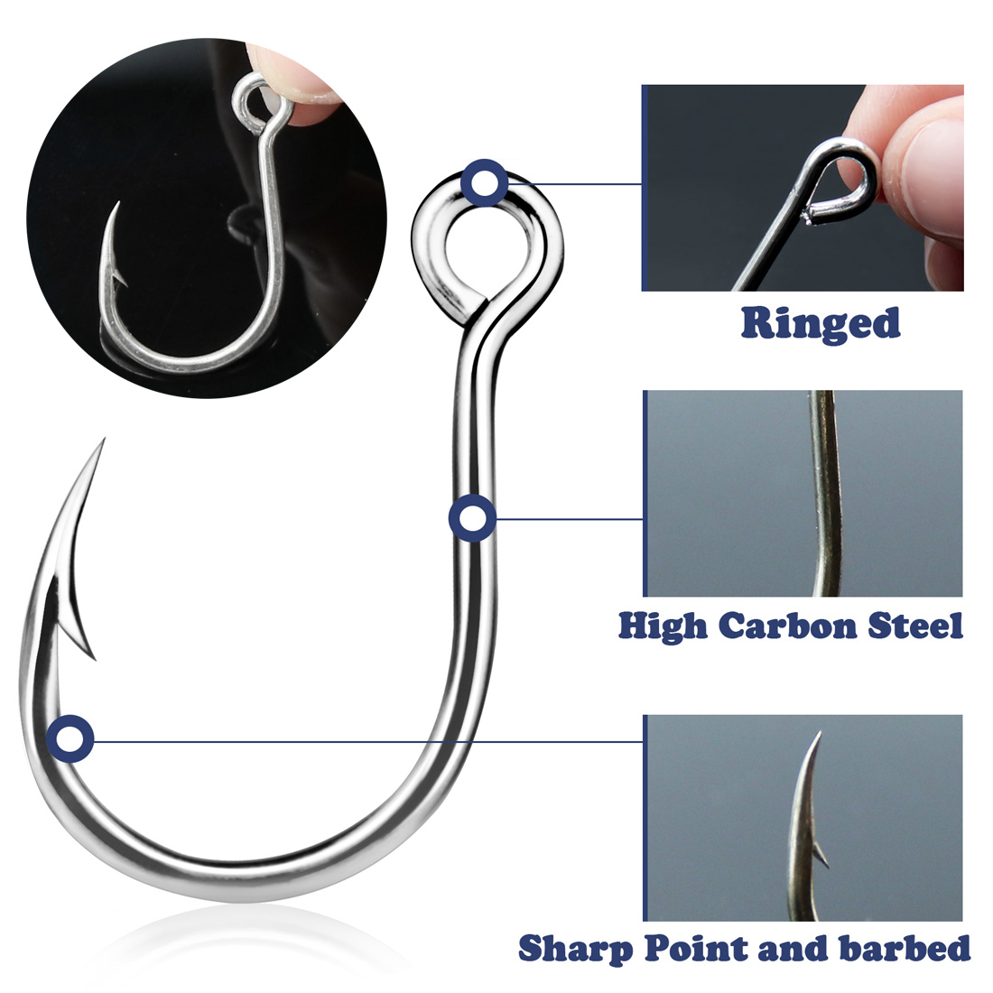 25-50 Adet Sazan Balıkçılığı i - Fishing Hook Circle incelemesi ve fiyatı