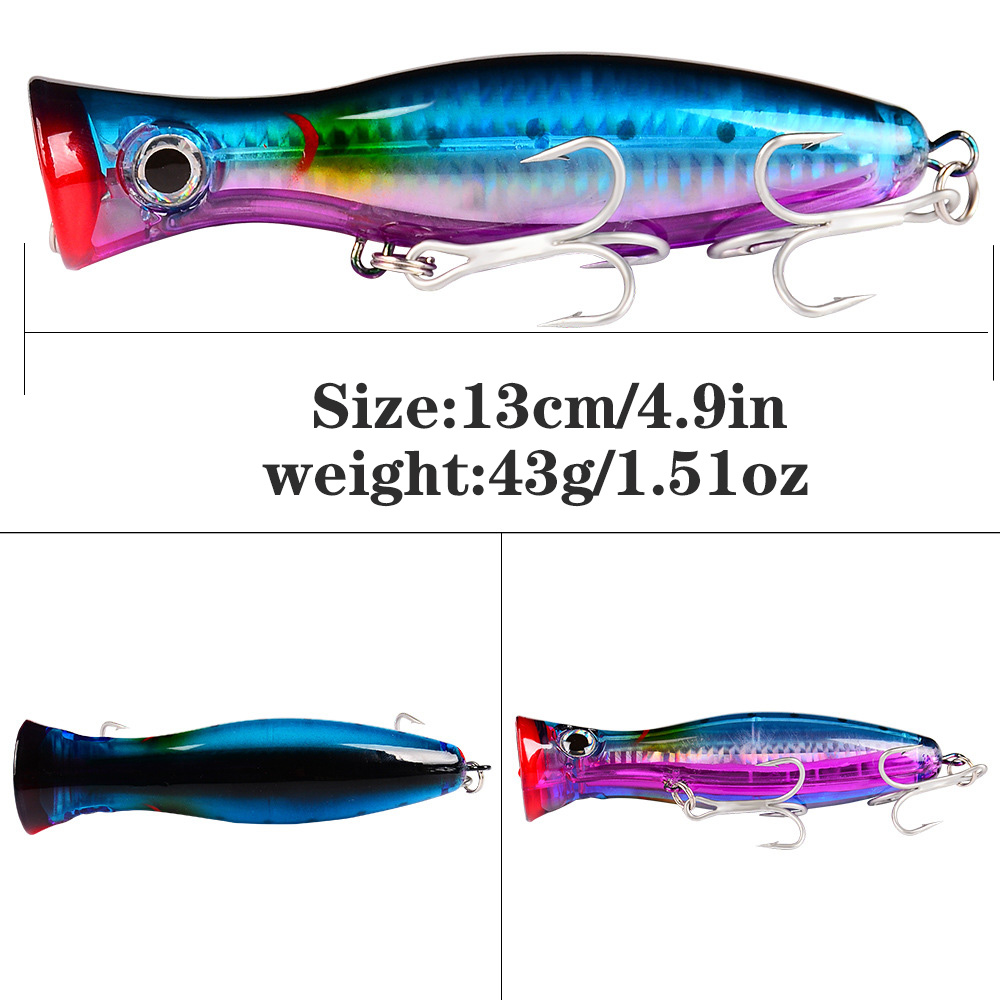 PROBEROS 1 adet 13 cm 43g Popp - Fishing Hook Treble incelemesi ve fiyatı