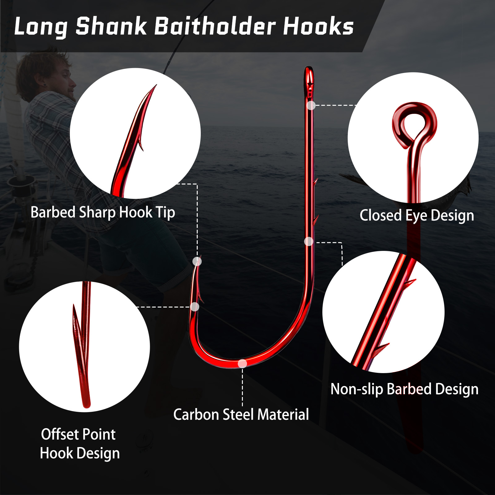 9 KM Yem Tutucu Balıkçılık Kan - Fishing Hook Circle incelemesi ve fiyatı
