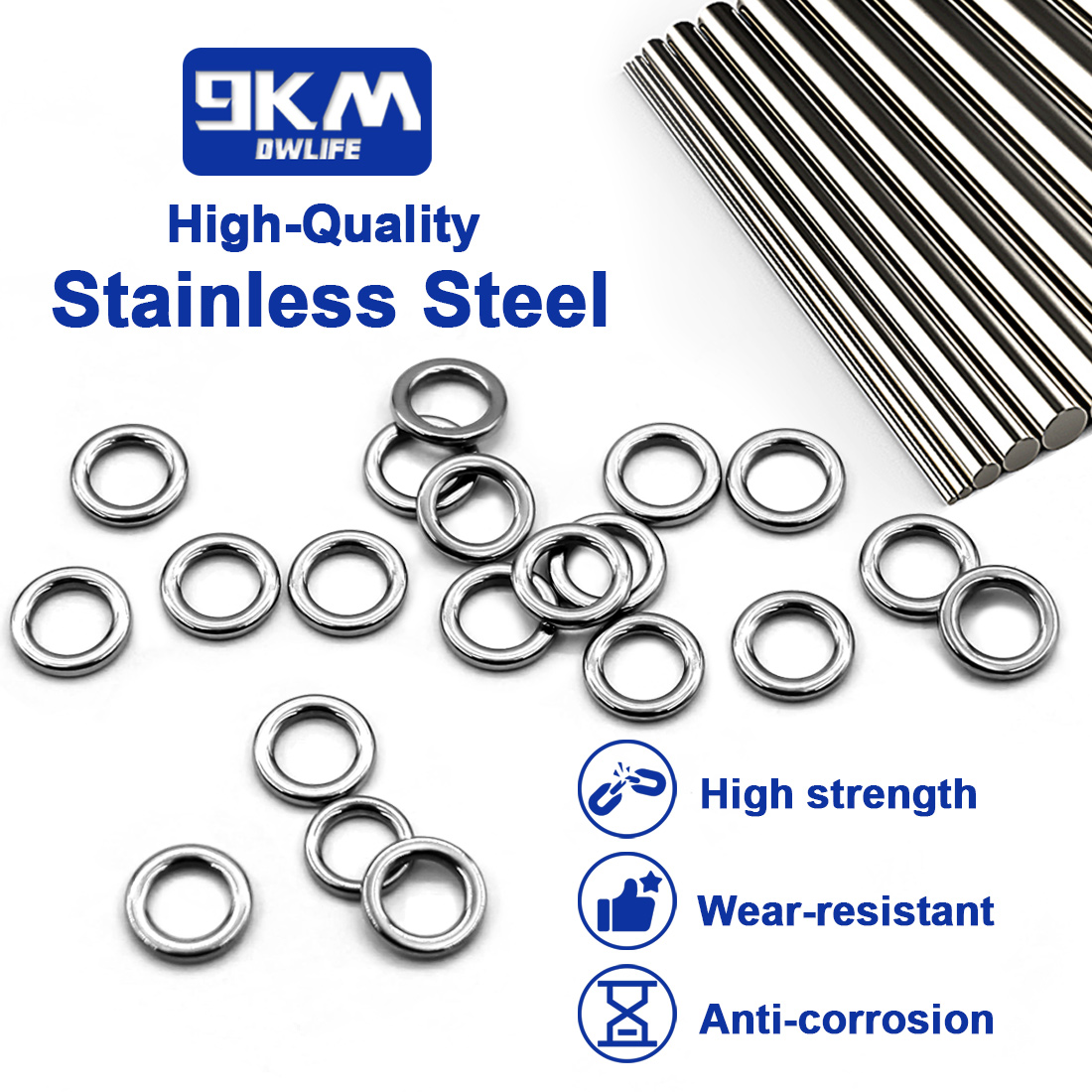 9KM Katı Halka Balıkçılık 50 a - Fishing Hook Stainless Steel incelemesi ve fiyatı