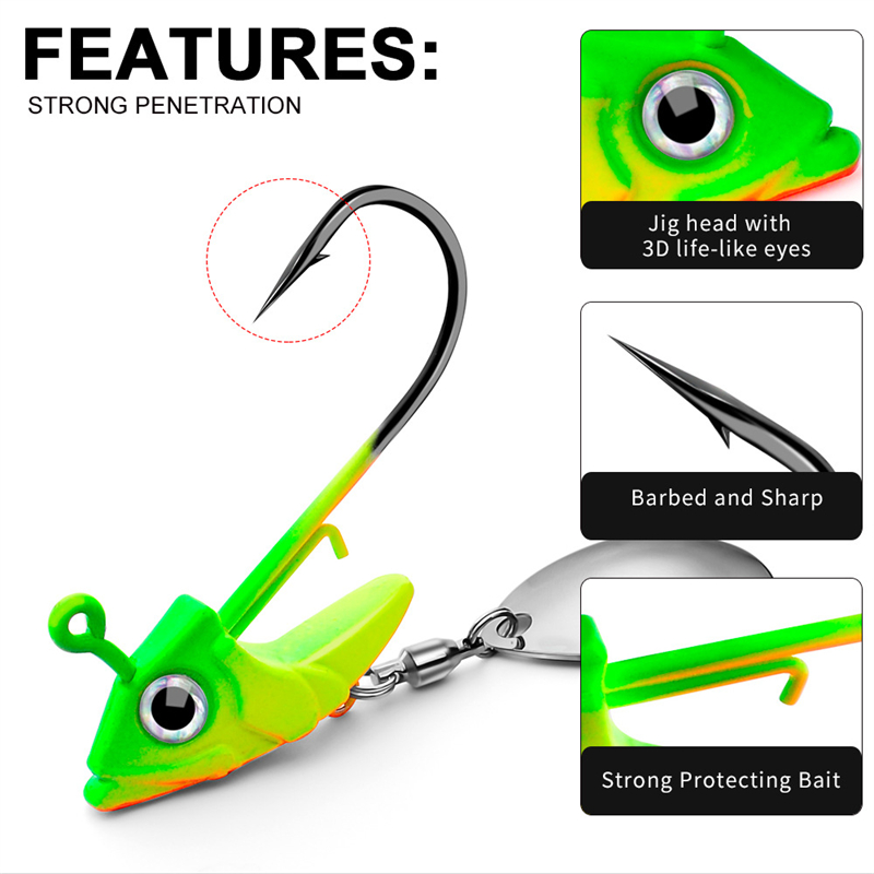 7g 10g 15g Kurşun Başlı Jig Ka - Fishing Hook Circle incelemesi ve fiyatı